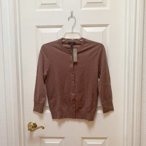 Brand New J Crew Cotton Jackie Cardigan Sweater